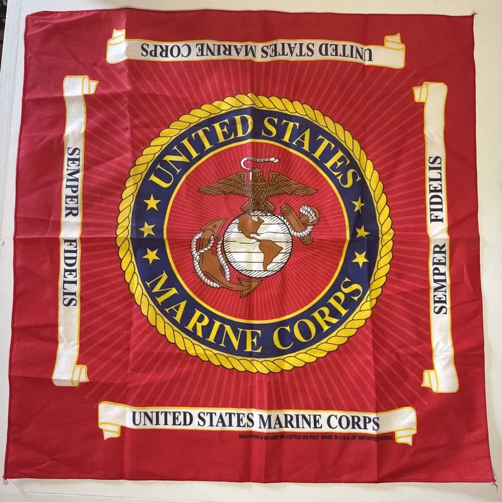 Vintage Hav A Hank Bandana United Estates Marine Corp 21